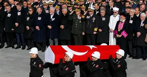 People mourning outside school after deadly shooting in Kahramanmaras Turkey