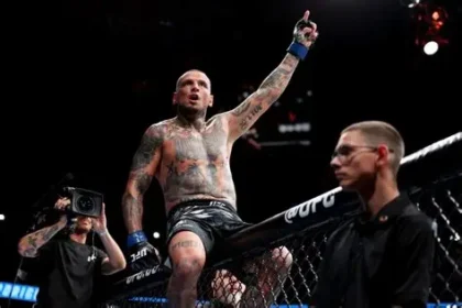 Daniel Rodriguez trains aggressively with heavy bag inside Tijuana prison cell block ahead of UFC comeback.