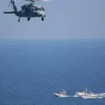 UK Prime Minister Sir Keir Starmer stands with French President Emmanuel Macron announcing joint Strait of Hormuz protection mission.