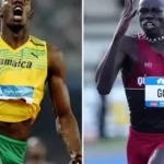 Usain Bolt advising young sprinter Gout Gout on track career focus