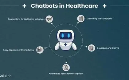Person using AI chatbot for health advice on smartphone