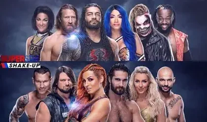 WWE wrestlers during WrestleMania event before roster releases