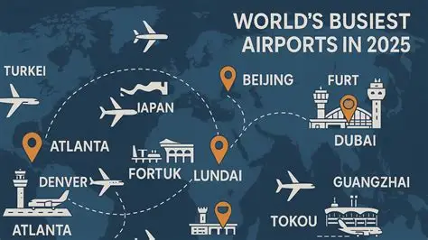 World’s busiest airports 2025 rankings showing Atlanta Dubai Tokyo and global travel growth