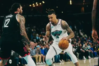 Memphis Grizzlies forward Brandon Clarke during an NBA game before his death at age 29.