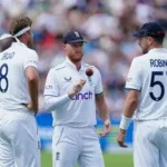 Ollie Robinson bowling for England during a Test match at Lord’s
