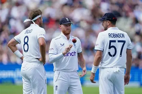 Ollie Robinson bowling for England during a Test match at Lord’s