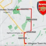 Arsenal Trophy Parade Route through Islington as fans celebrate Premier League title victory