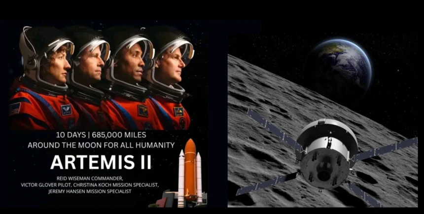 Artemis 2 astronauts observe impact flashes on the far side of the moon during a historic lunar flyby.