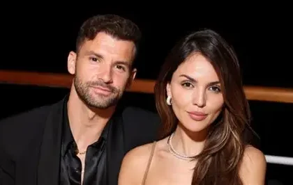 Eiza González and Brandon Sklenar featured in a bodybuilding-themed film concept image representing Iron Jane.