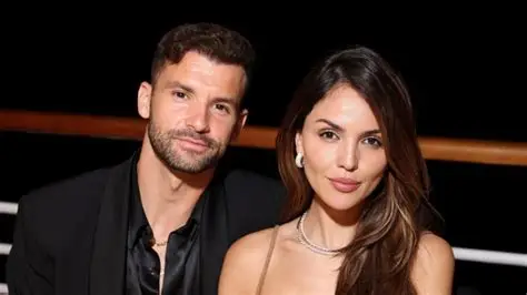 Eiza González and Brandon Sklenar featured in a bodybuilding-themed film concept image representing Iron Jane.