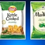 Bags of Zapp's and Dirty brand potato chips on a store shelf, subject to an FDA salmonella recall in 2026.