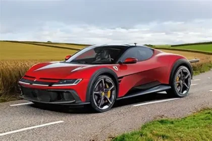 Ferrari Luce electric car backlash 2026 Jony Ive design five seater EV shares fall