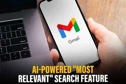 A Gmail inbox displayed on a smartphone screen with AI-generated email summaries and smart features.