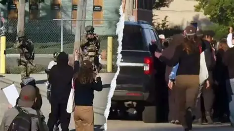 Guards fire pepper balls into crowded ICE detention room, orange clouds fill air as detainees gasp
