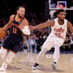 Knicks Cavaliers Game 1 comeback 2026 Jalen Brunson James Harden Eastern Conference Finals