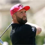 Jon Rahm playing golf after resolving Ryder Cup eligibility dispute