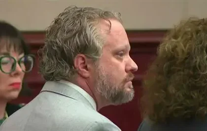 Kouri Richins in courtroom reacts shocked during life sentence hearing for husband's murder