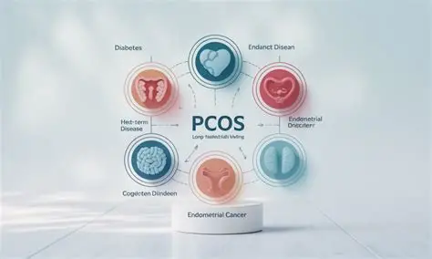 Doctor explaining PMOS hormonal disorder to a female patient during a medical consultation