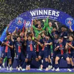 PSG Champions League celebrations arrests France 2026 Paris violence Champs Elysees flares police