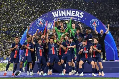 PSG Champions League celebrations arrests France 2026 Paris violence Champs Elysees flares police