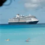 Passengers leaving cruise ship after norovirus cruise outbreak in France