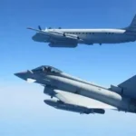 Russian jets intercept RAF spy plane over the Black Sea during a dangerous military encounter