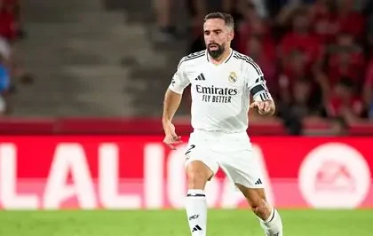 Dani Carvajal waves to crowd at Santiago Bernabeu as he leaves Real Madrid after 23 years