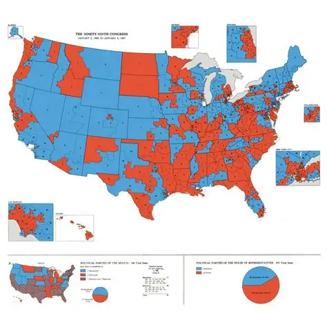 US House redistricting map showing Republican-targeted congressional districts in 2025