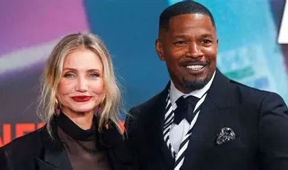 Jamie Foxx pregnant 2026 announcement showing actor with girlfriend Alyce Huckstepp expecting their first baby together