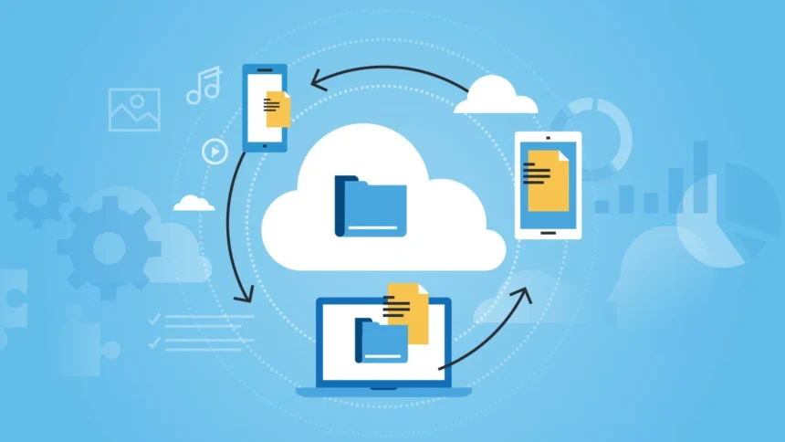 Cloud storage protecting online files with backup and security controls