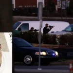 man shot dead FBI California bank