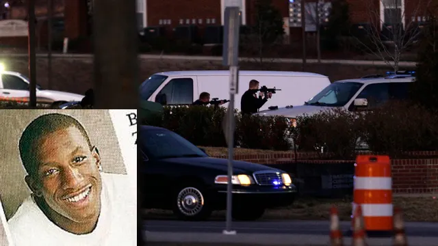 man shot dead FBI California bank