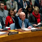 German Foreign Minister Johann Wadephul speaks after Germany blames Russia UN Security Council defeat