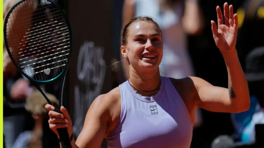 Sabalenka Osaka women's night sessions lights court Philippe Chatrier