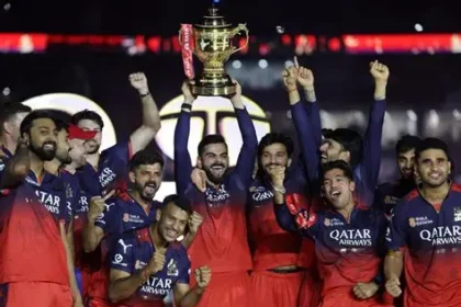 Virat Kohli IPL Final 2026 celebration after guiding RCB to victory against Gujarat Titans