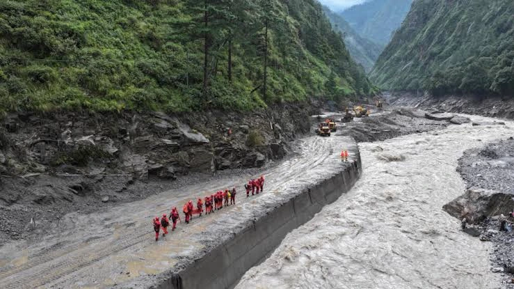 Nepal-China flood disaster after Himalayan glacier collapse leaves nearly 3,000 missing