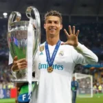 Cristiano Ronaldo celebrating during his legendary Real Madrid career