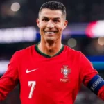 Cristiano Ronaldo celebrating during his legendary football career