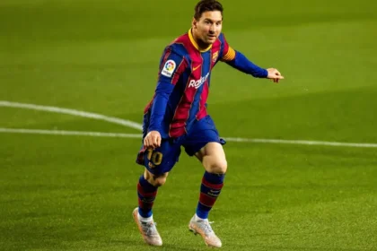 Lionel Messi at Barcelona during his record-breaking career at FC Barcelona