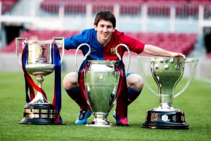 Lionel Messi trophies from Barcelona Argentina PSG and Inter Miami career