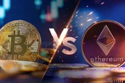 Bitcoin vs Ethereum comparison showing differences in supply fees consensus and uses