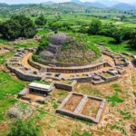 Ancient Taxila archaeological ruins in Pakistan showing Buddhist stupas monasteries Sirkap and Gandhara heritage