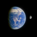 NASA Moon Base near the lunar South Pole with astronauts habitats rovers power systems communications and lunar landers